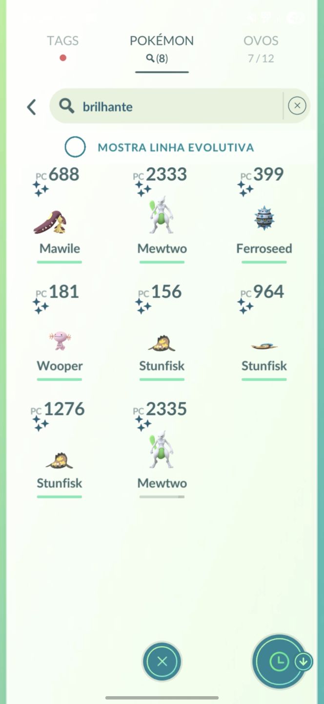 2 mewtwo shiny + 1 mewtwo 100% - Conta avançada Pokemon Go