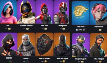 CONTA FORTNITE TODOS OS PASSES CHAP 1, IKONIK, FOUNDERS EDITION, ROGUE AGENT