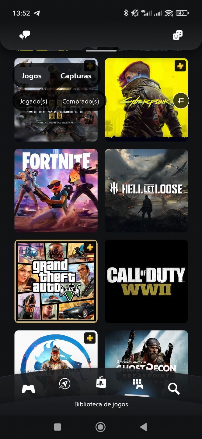 Conta PSN com vários jogos e com plano extra