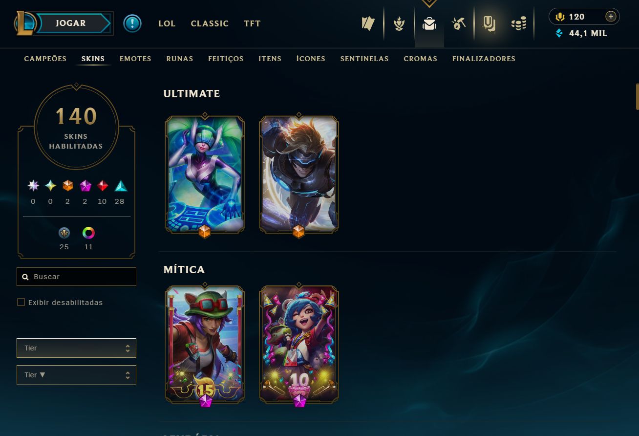 CONTA UNRANKED 2011 - 140 SKIN - FULL CHAMP + PREÇO BAIXISSIMO! - 100% SEGURA!