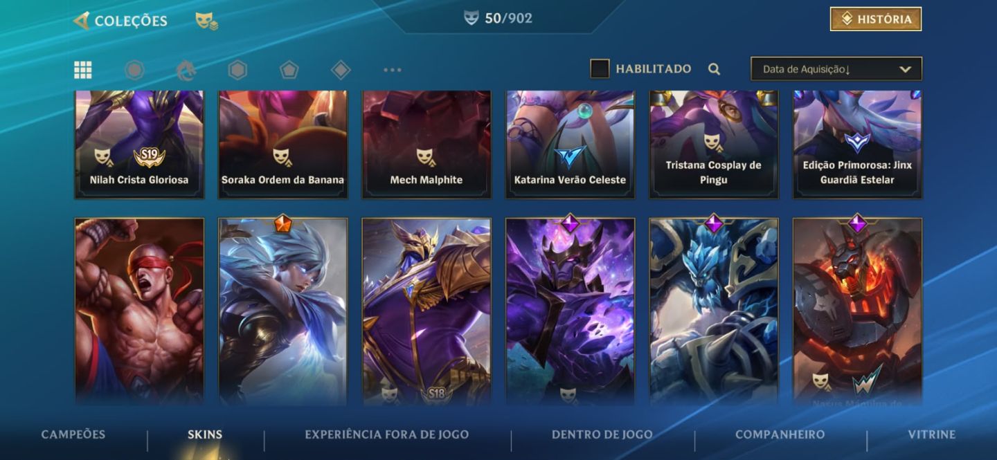 Conta WILD RIFT - Main/Mono Katarina + 50 Skins (metade fadinha e masc)