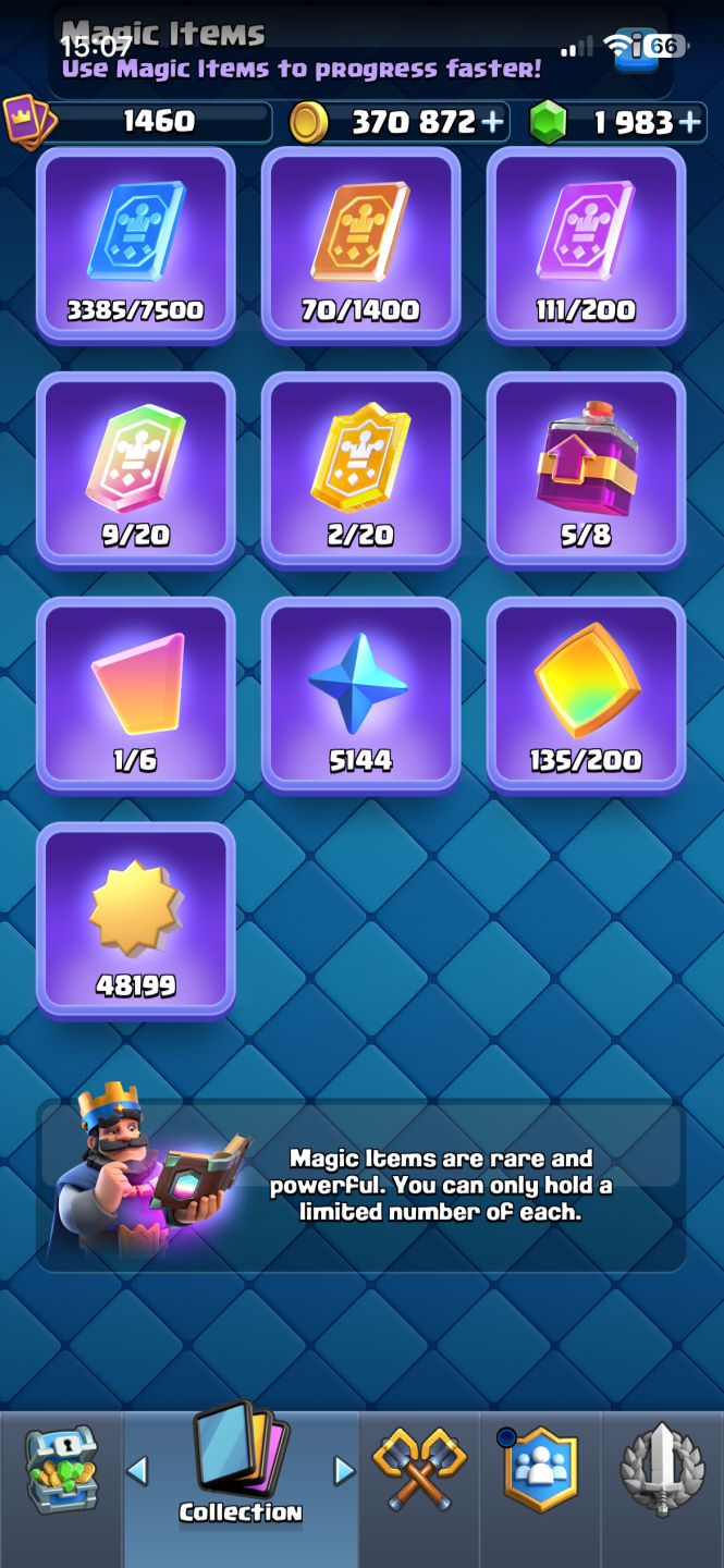 CONTA CLASH ROYALE GEMADA 14000 TROFEUS GRAND CHAMPION