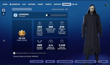 Conta Fortnite | Ghost Face + Jason + John Wick BP + Batman + 66 Skins