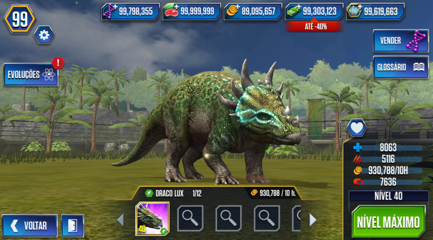 QUALQUER DINOSSAURO NO: JURASSIC WORLD - THE GAME | À SUA ESCOLHA