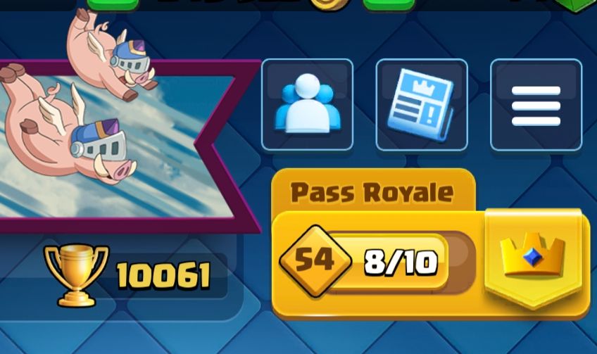 Conta Clash Royale antiga, arena 25, 10k de troféu