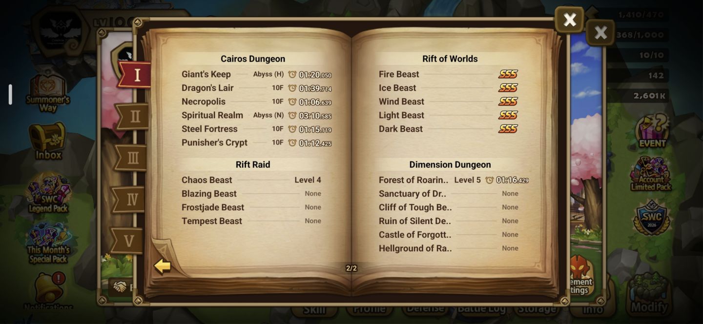 Summoners War Global com SatoruGoju Light SW e Zerath