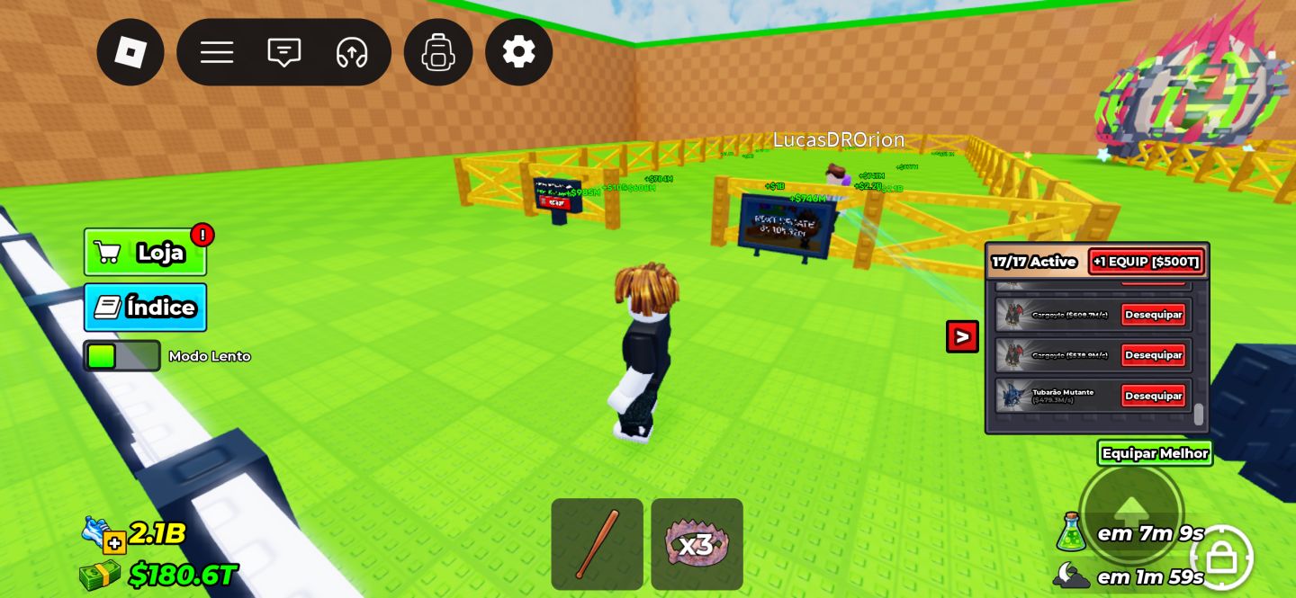 GÁRGULA+EQUINOX|MÍT:PÉGASO+2 TIGRE ONI|TRILHA x20|$166T|17/17|N11|ROBUX INVESTID