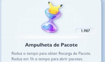 Conta Pokémon TCG Pocket Nível 50+8.358 Cartas + 1.987 ampulheta de pacote.