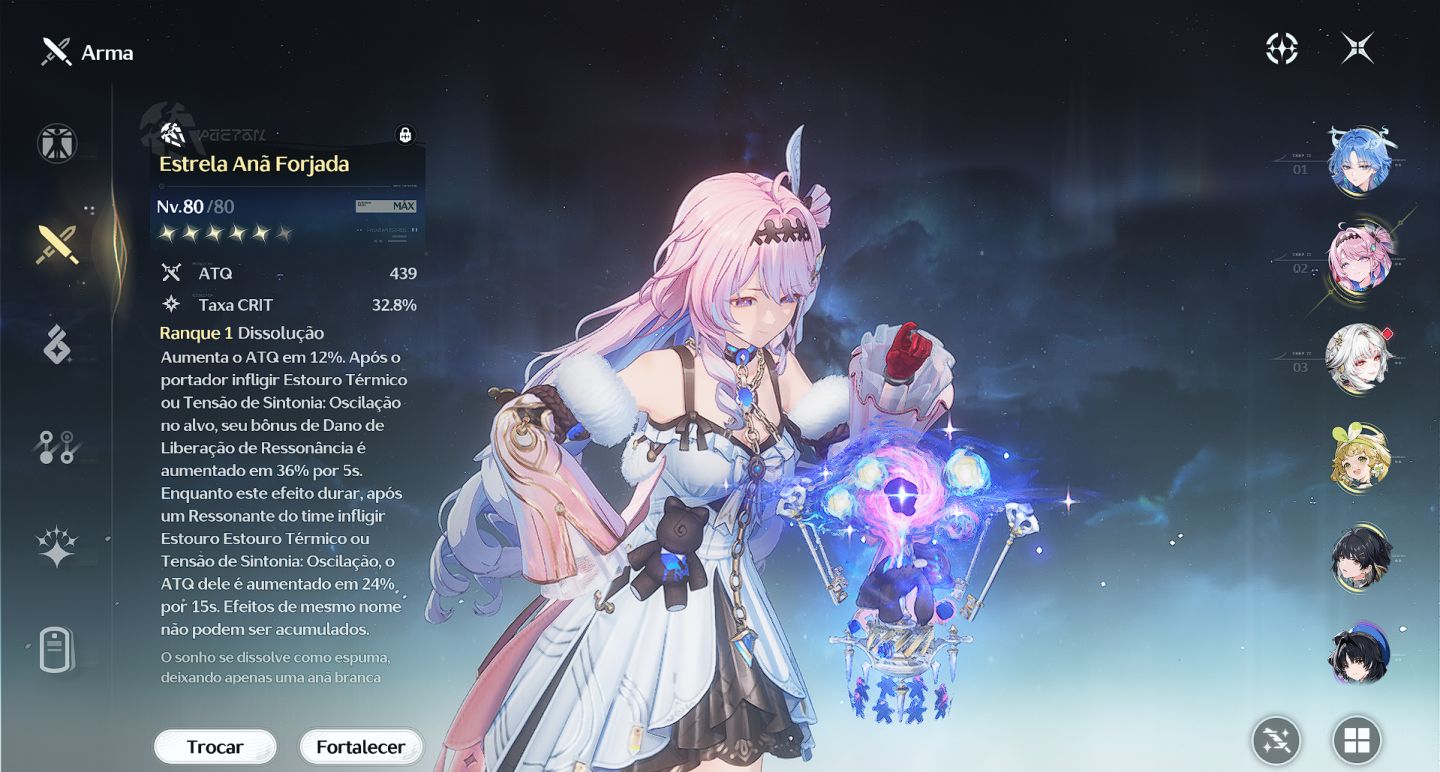 CONTA REROLL WUWA QINGXIAO, DENIA E HSIN