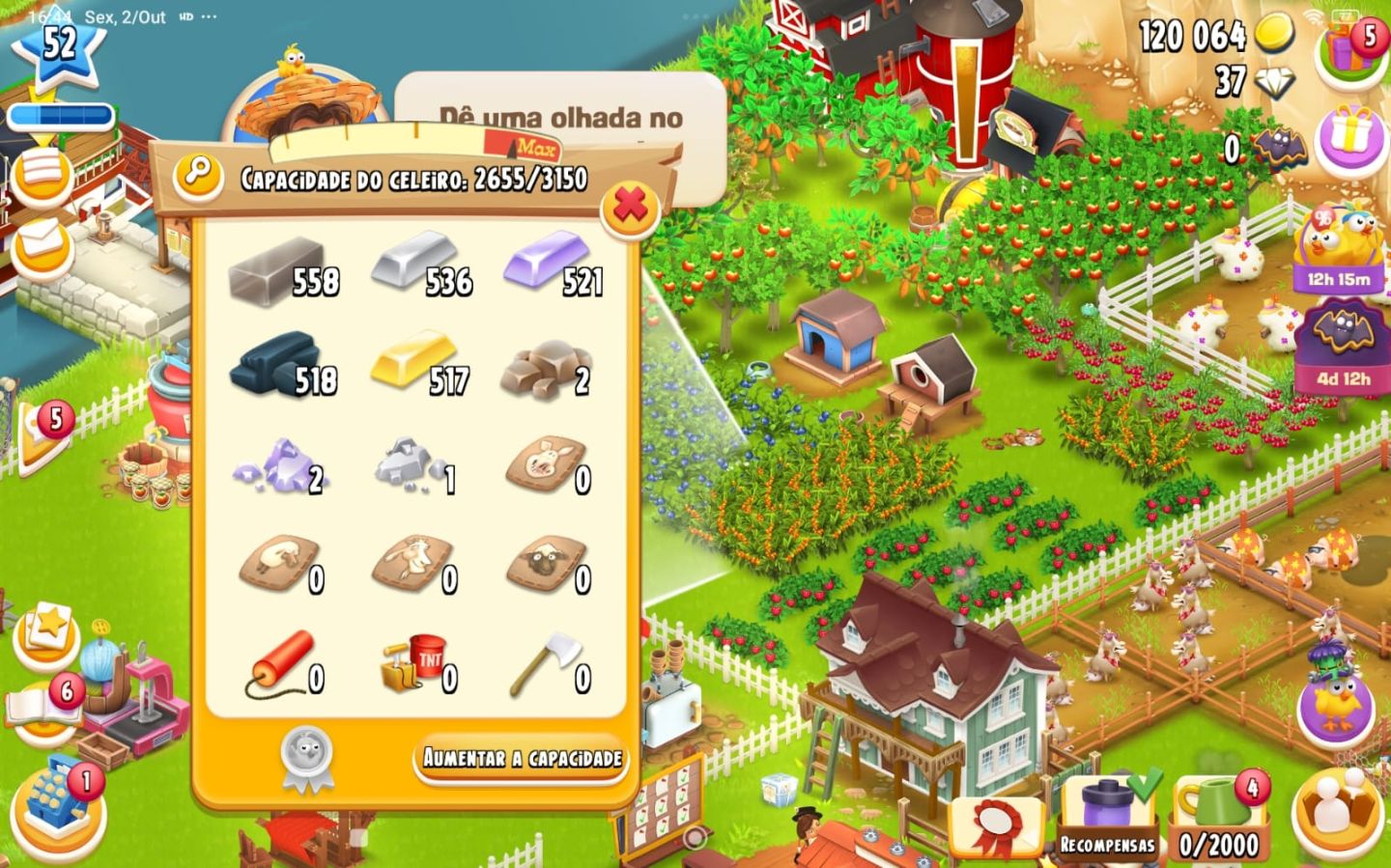 CONTAS HAY DAY SUPORTE