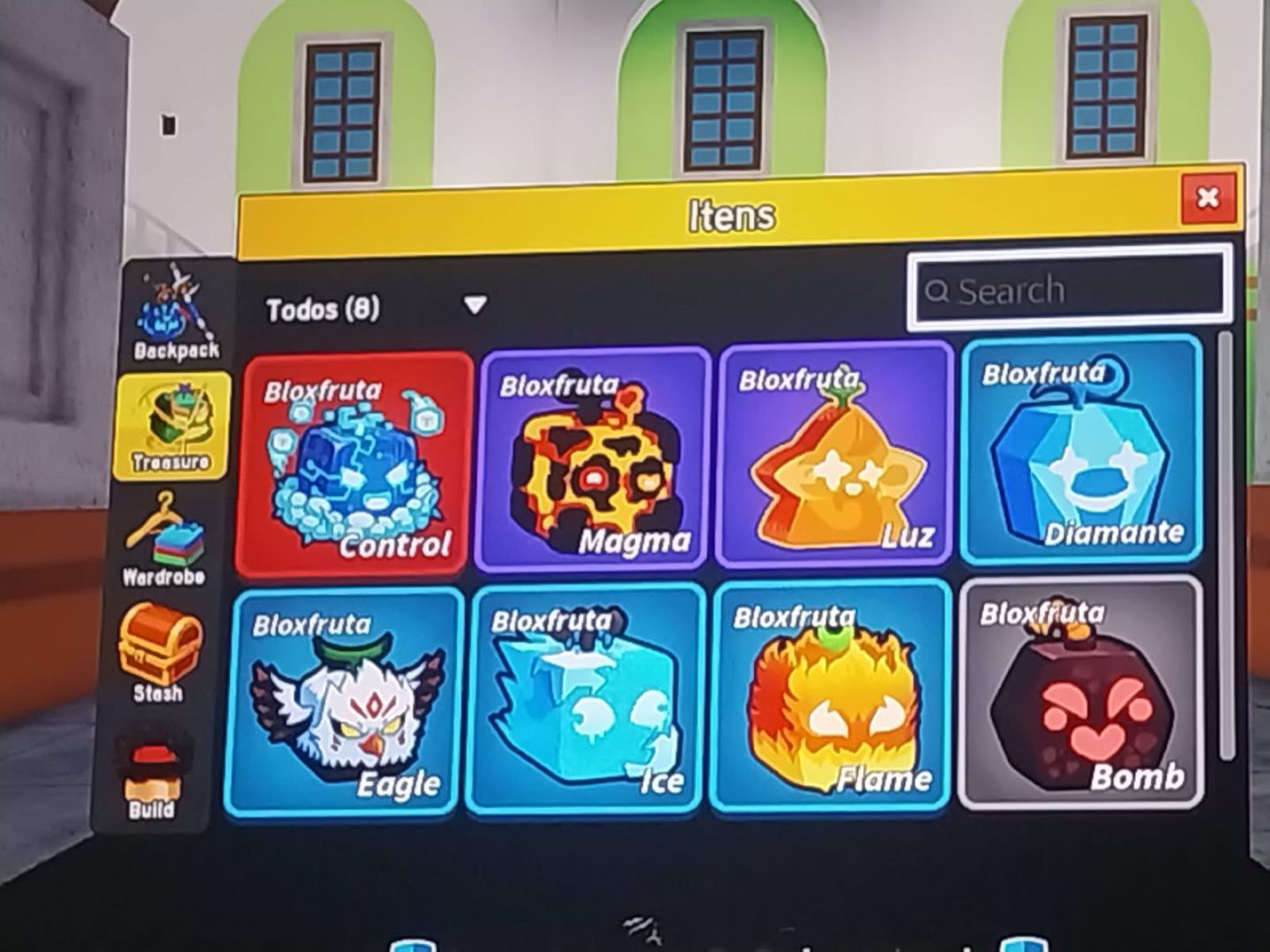 Conta de bloxfruits upada em vários jogos do Roblox