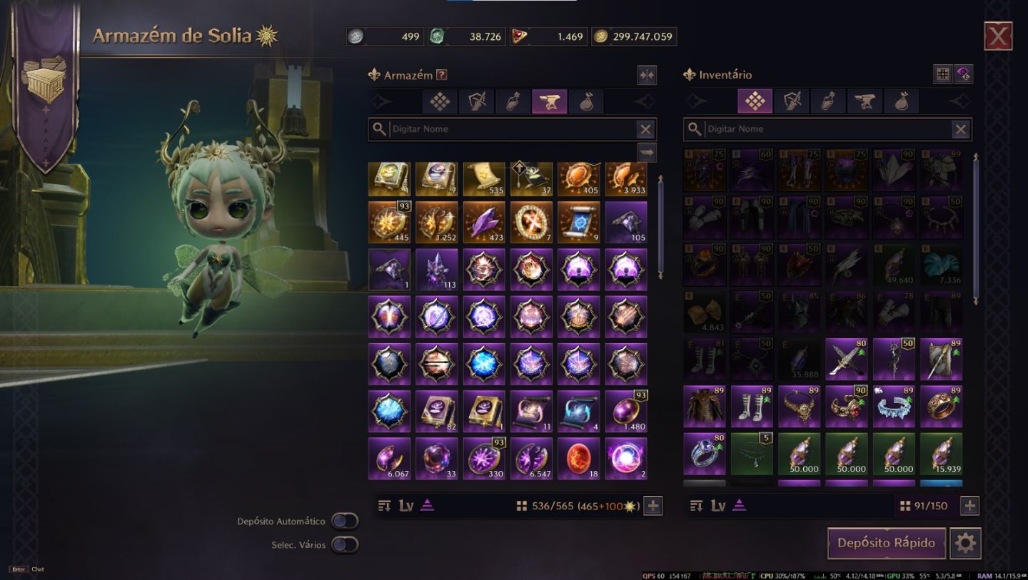 CONTA Throne and Liberty 10.300K de Power + STEAM 10 anos LVL 65 + Muitos jogos