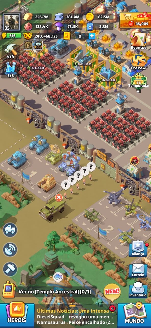 CONTA END-GAME LAST WAR: SURVIVAL - HQ 35