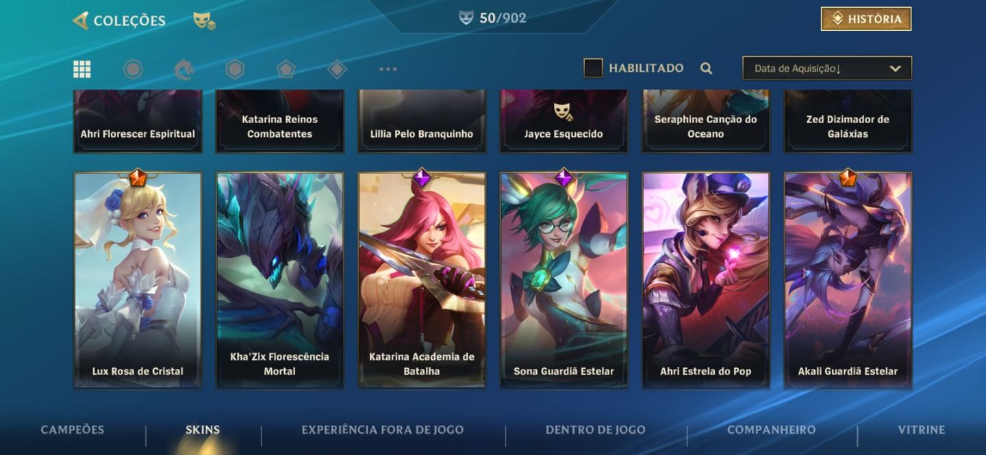 Conta WILD RIFT - Main/Mono Katarina + 50 Skins (metade fadinha e masc)