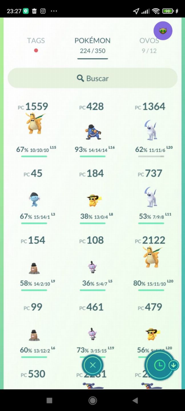 Contas pokémon go LV 1 ao 40, 30 até 40 leia a descrição