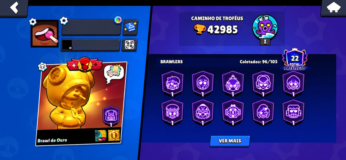 CONTA BRAWL STARS COMPLETA | BRAWL STARS + CLASH ROYALE