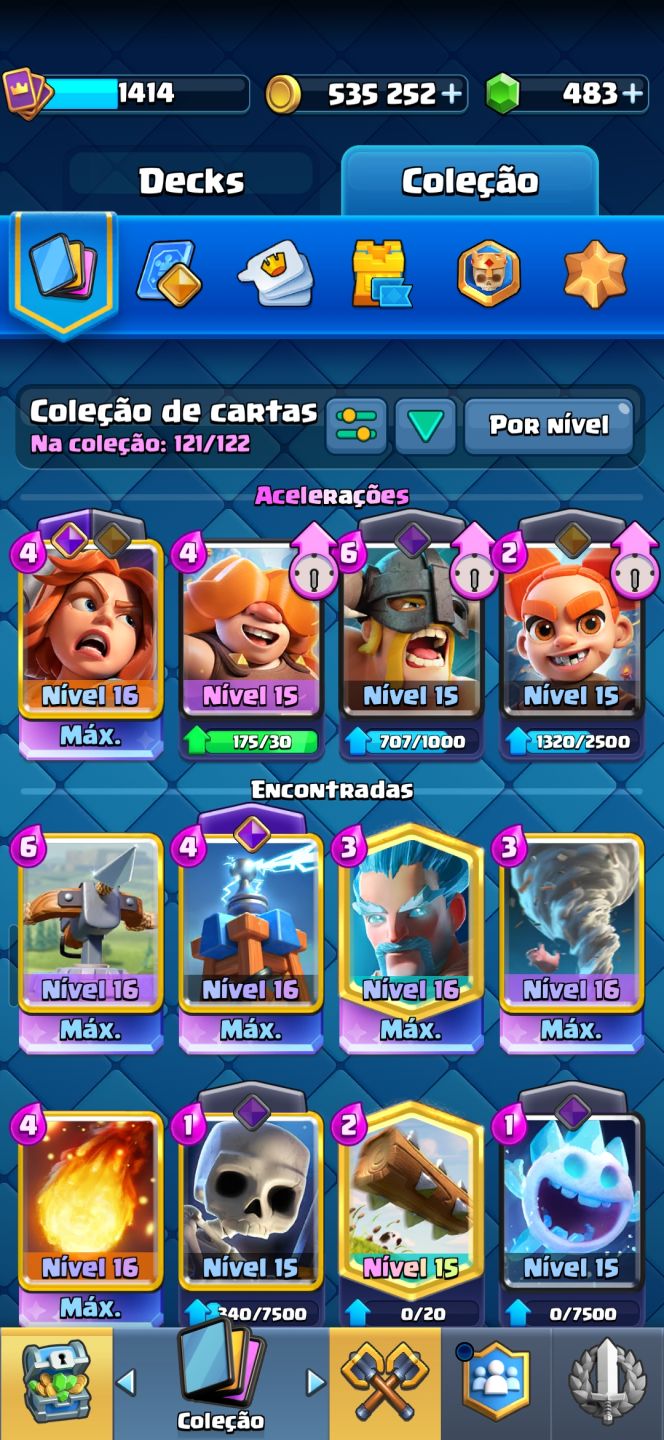Conta de clash pra sair rápido