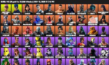 Conta Fortnite 142 Skins | Midas, Drift, Peter Griffin