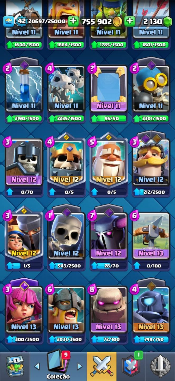 Conta Clash Royale 8620 Troféus Antiga(2017)