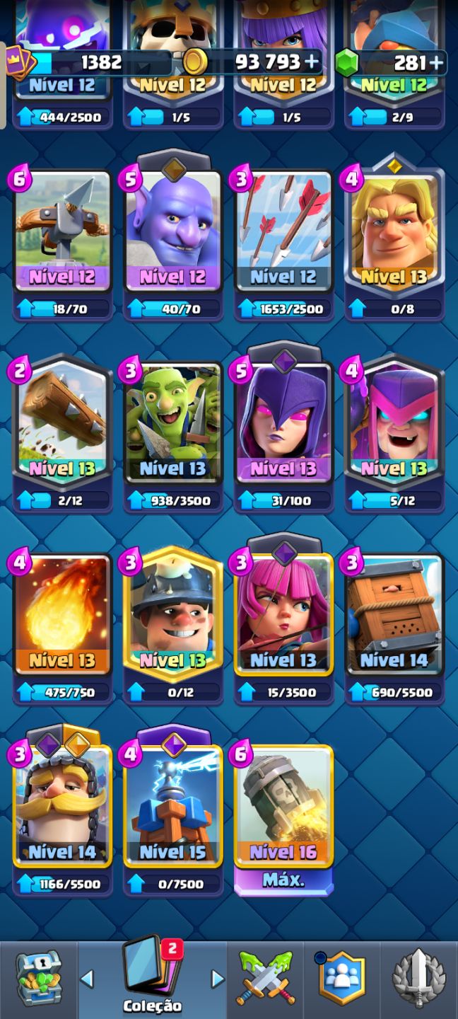 Conta de clash upada