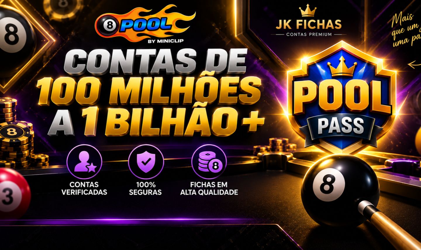 8 ball Pool contas,fichas,tacos, [PREÇO DE REVENDA]
