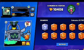 CONTA RARA 2020|67 BRAWLS|6 LENDÁRIOS|+7K PONTOS DE PODER|+6K OURO|+150 GEMAS
