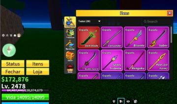 Conta roblox com todas as game pass no blox fruit boa no fish