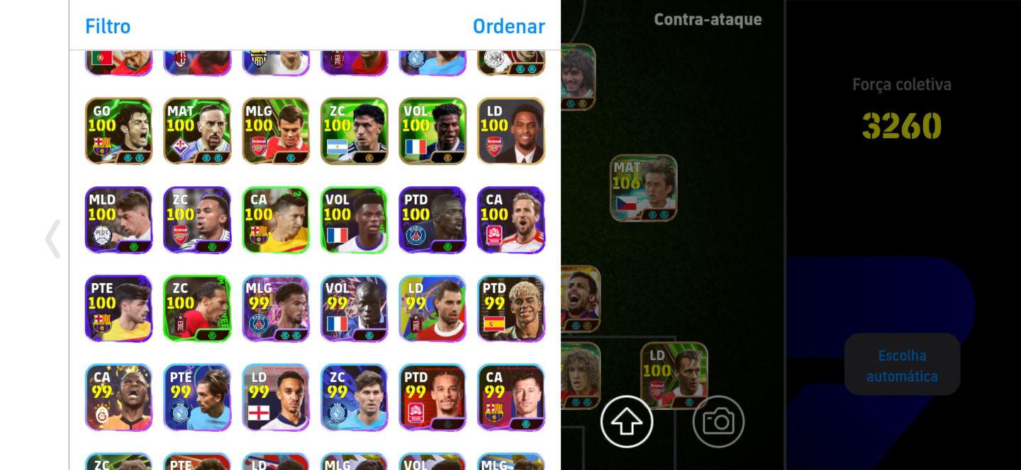 Conta efootball mobile top com uns metas