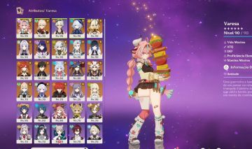 Conta genshin com 18 5 estrelas!! negociavel