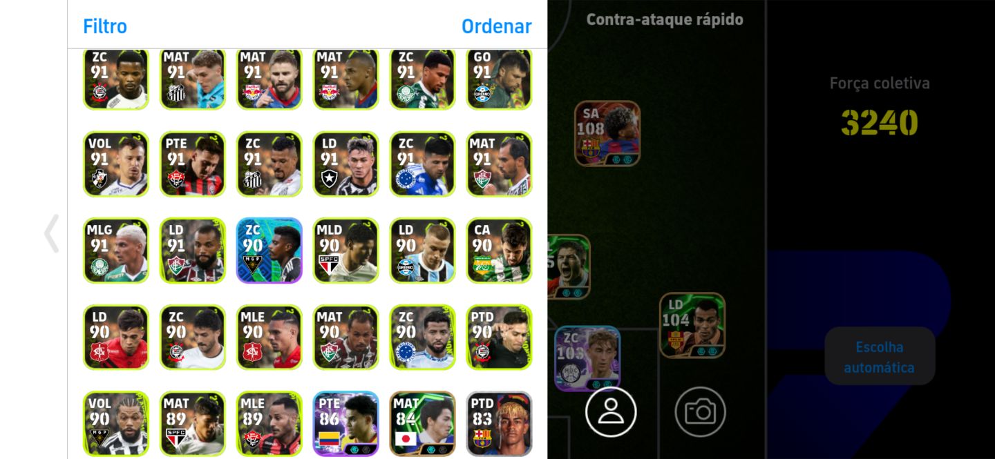 Conta efootball novo Harry Kane, CR7 big time, Yamal big time e Messi big time