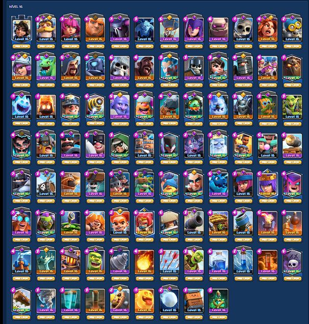 Conta Clash Royale Full 16