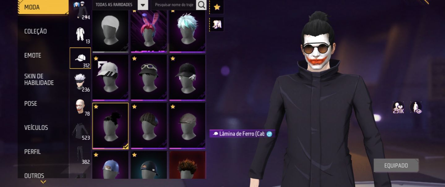 CONTA GEMADA PRIME 6 FULL JUJUSTSU