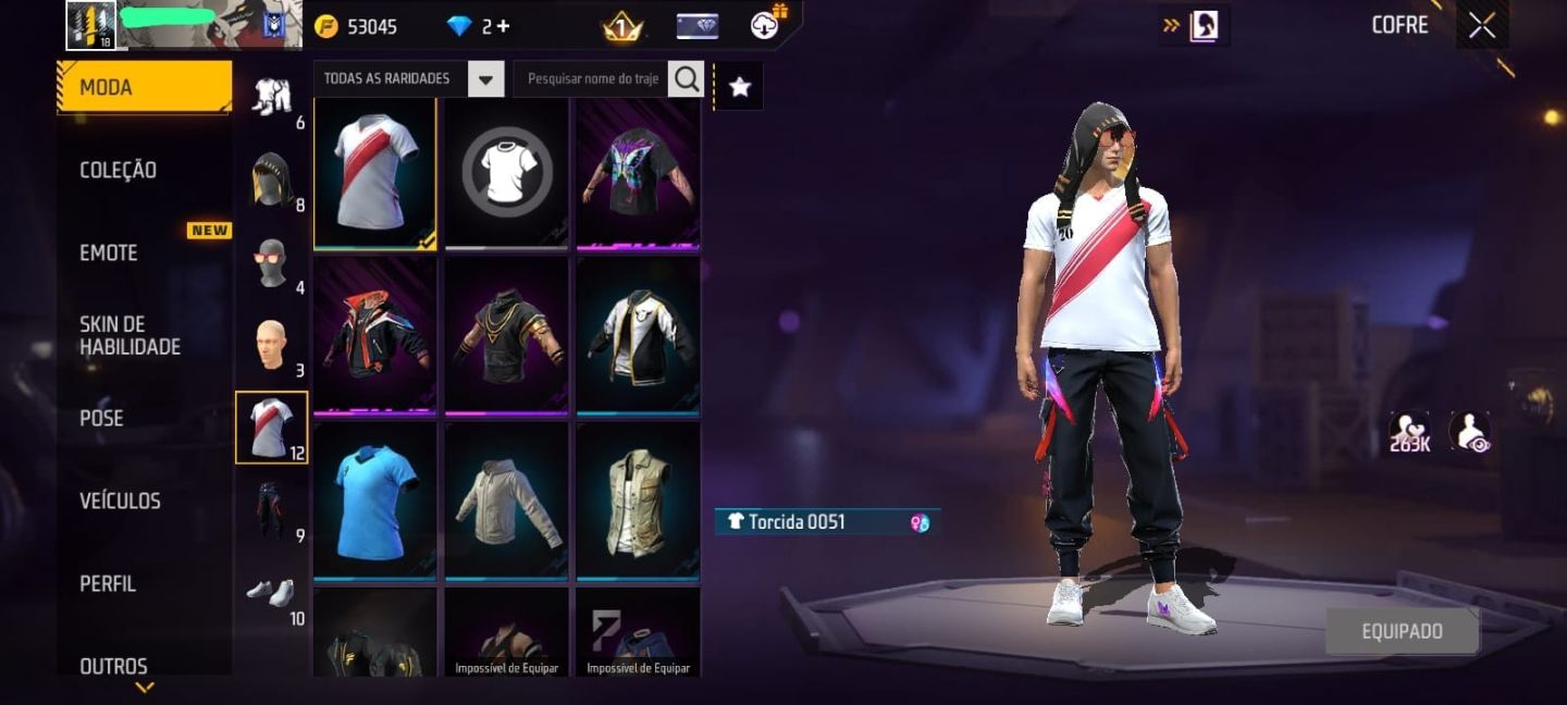 CONTA FF NV 18 - 2 CAMISAS DE TIME (URUGUAI E PERU) + SOU FARAÓ + MOTO BLUE LOC