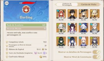 Conta end game 23 personagens t5