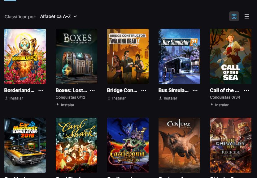 Conta EPIC GAMES