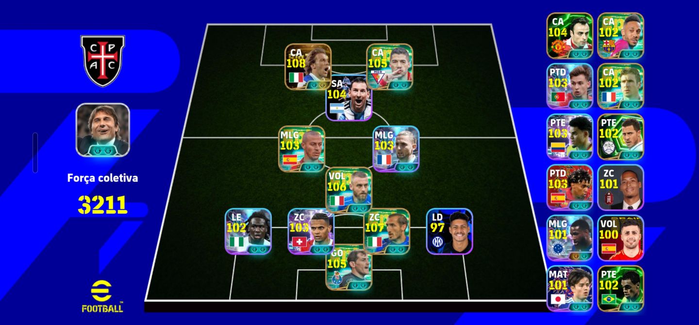 Conta completa com Novo Del Piero Big Time