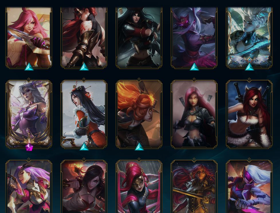 CONTA LOL FULL ACESSO CONTA RARA MAIN KATARINA TODAS AS SKINS DE KAT 275 SKINS!