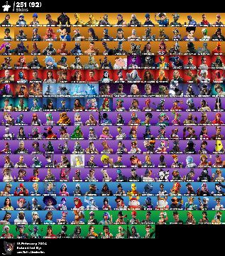 250 skins+(Travis, O ceifador, - Fortnite - Contas Fortnite - GGMAX