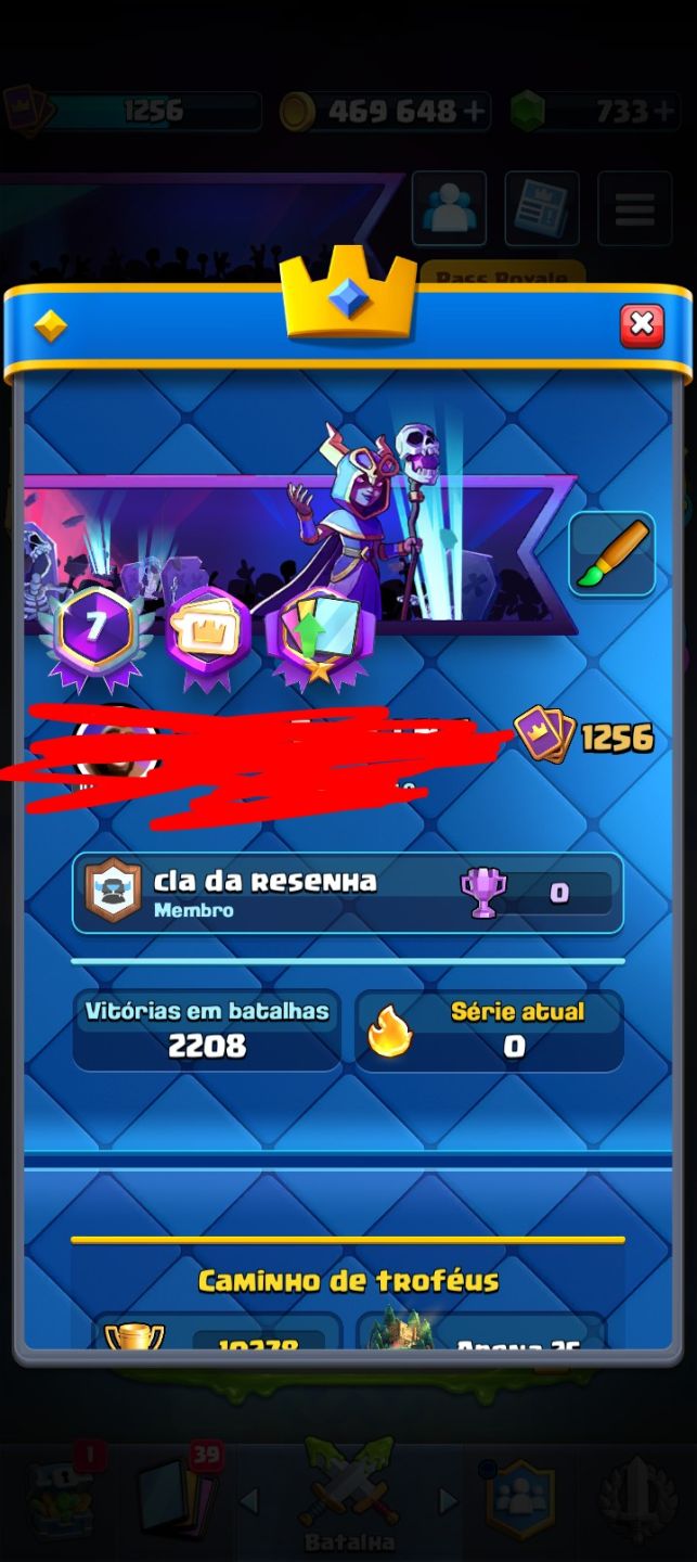 CONTA CLASH ROYALE | 10 K DE TROFEUS E MUITOS RECURSOS
