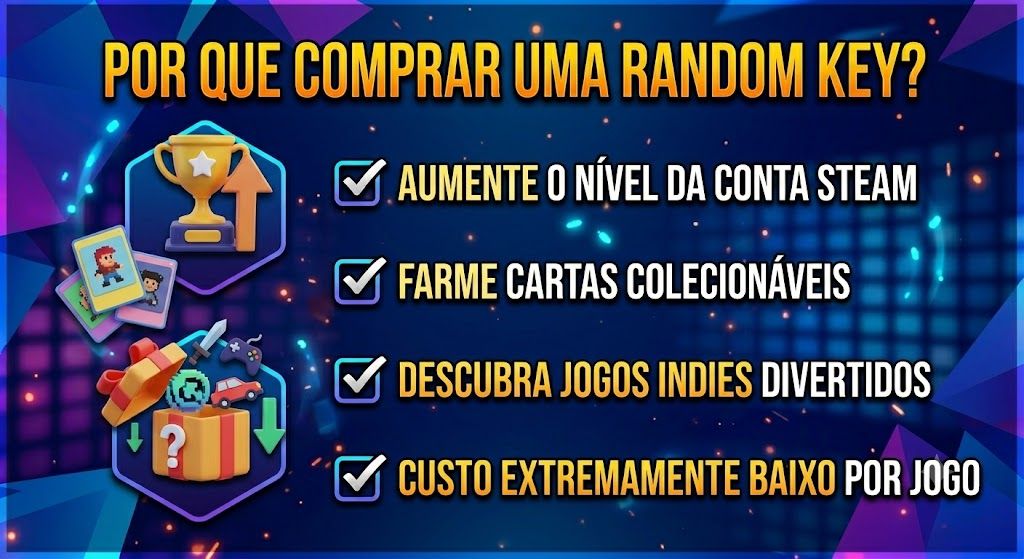 HAVE STEAM ALEATÓRIA (RANDOM KEY) | 1 UNIDADE | ENTREGA RAPIDA