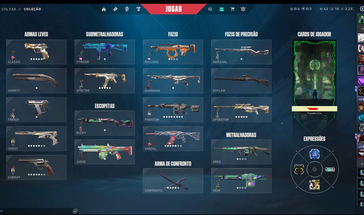 CONTA VALORANT DESDE O BETA, BASTANTE SKIN