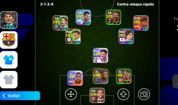 CONTA EFOOTBALL DE Força Coletiva 3108 | Vários Jogadores de 100 e 99 de Over
