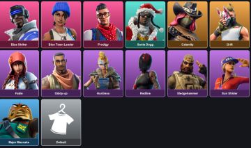 Conta 18 Skins -BLUE TEAM LEADER - PRODIGY - BLUE STRIKER - SANTA DOGG