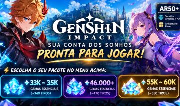[PROMOÇÃO] CONTAS GENSHIN IMPACT | ATÉ 60.000 GEMAS PURAS! | REROLL |