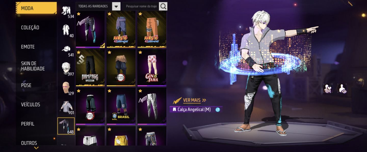 CONTA FREE FIRE PRIME 8 | NÍVEL 79| 8 ANOS IDADE