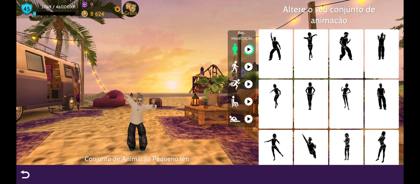 Conta masculina de avakin life nível 45