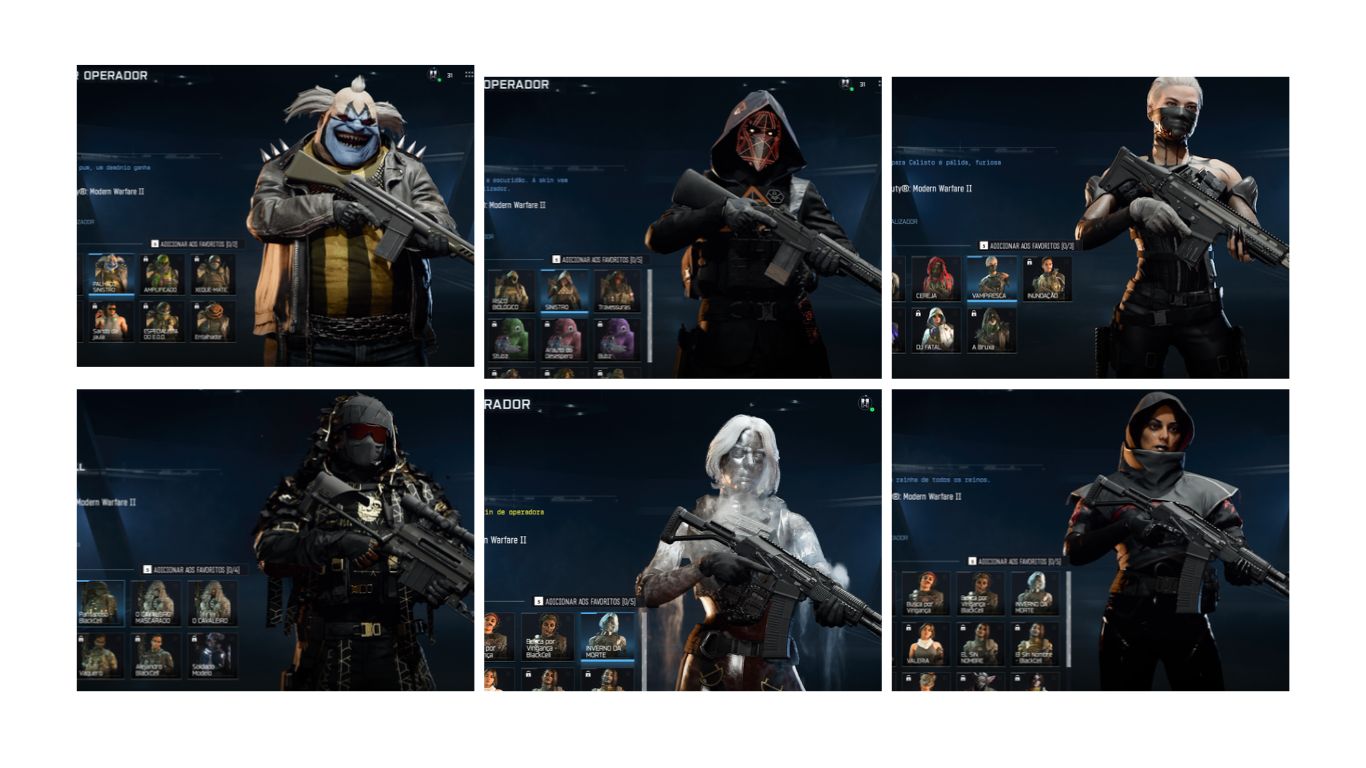 CONTA WARZONE DESDE O MW2 COM NICK MINAJ, IO, SNOOP DOG, GORDÃO