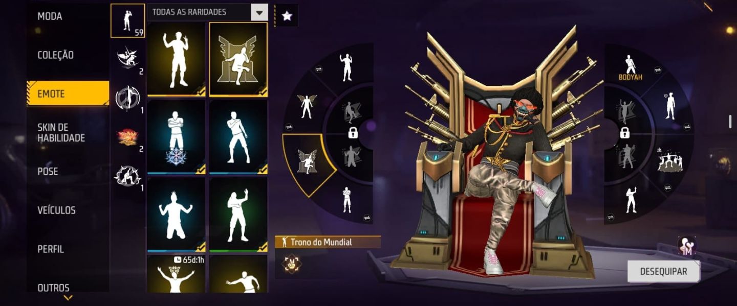 Conta free fire rara