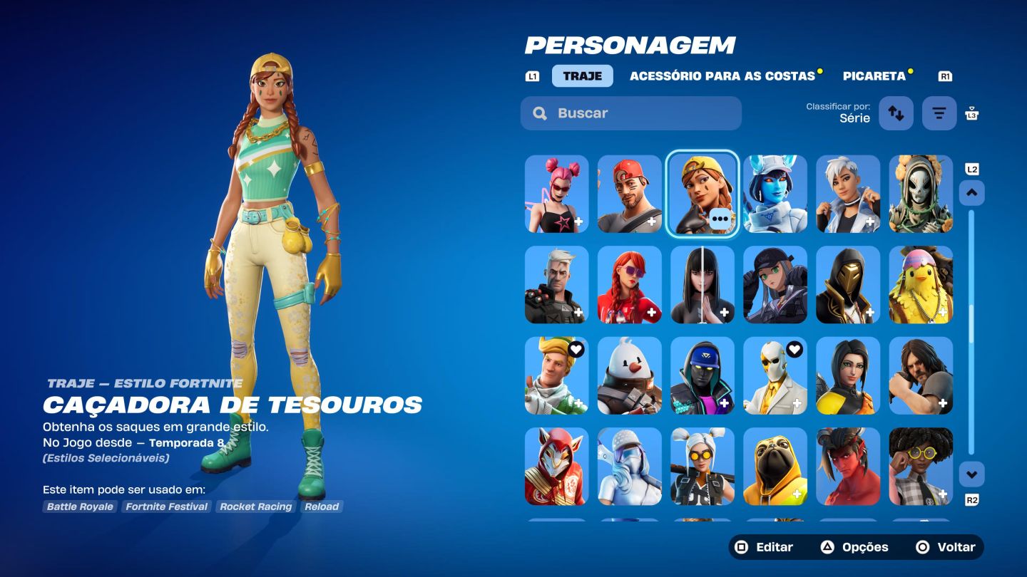 CONTA FORTNITE: 242 SKINS + 184 PICARETAS | KRATOS PS5 + MACHADO DO KRATOS