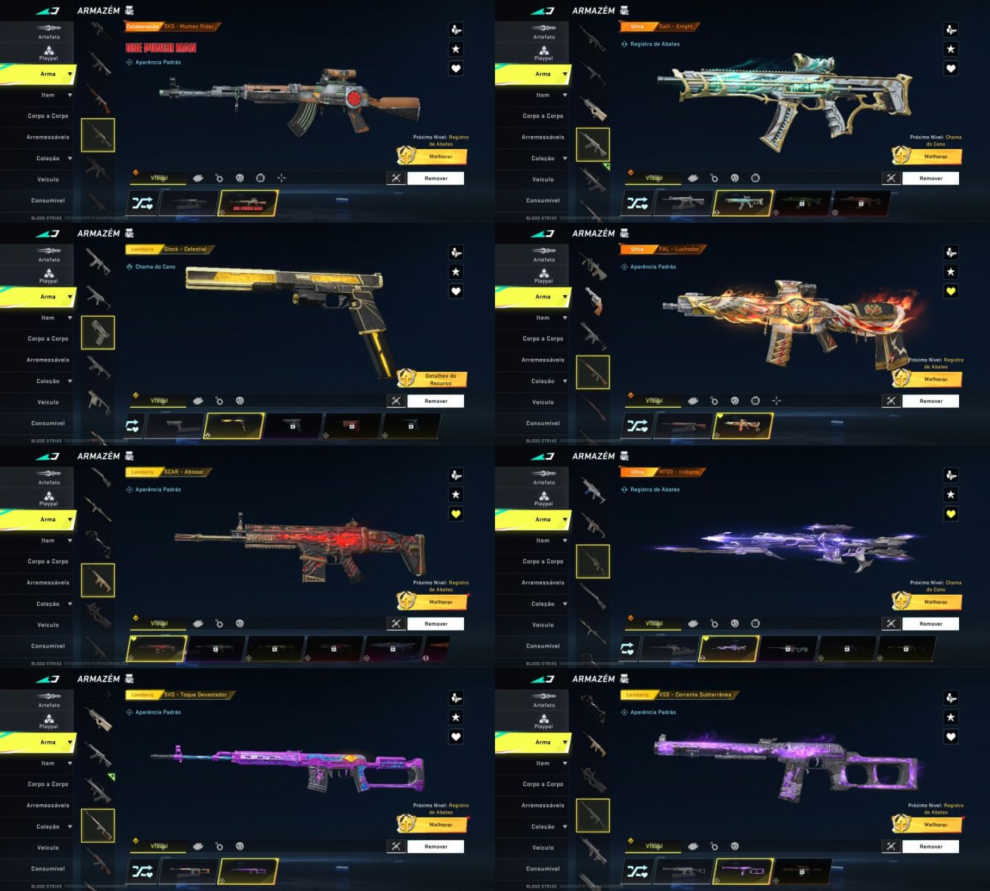(PROMOÇÃO!) CONTA DE BLOOD STRIKE COM 4 ETERNAS RARAS!